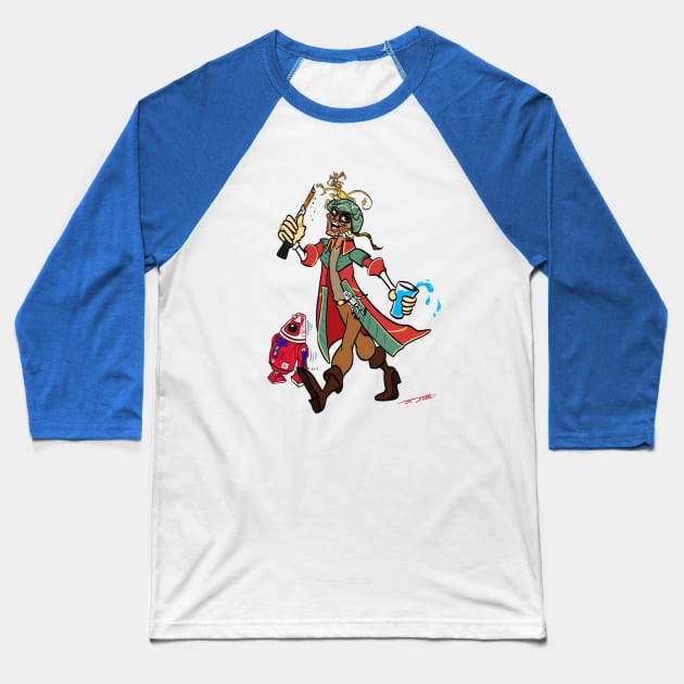 Hondo Visits Galaxy's Edge Baseball T-Shirt by TechnoRetroDads